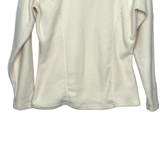 Obermeyer Cream Fleece Micro Zip-T Ultragear Qtr. Zip Pullover Bass Layer, Sz L - Picture 6 of 14